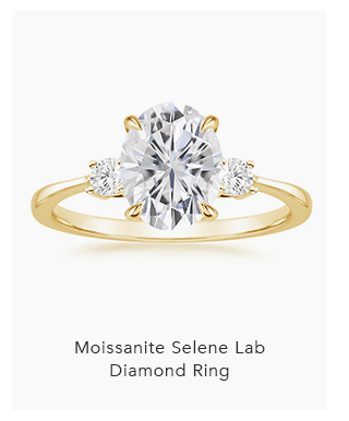 Moissanite Selene Lab Diamond Ring
