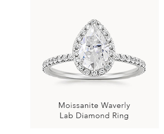Moissanite Waverly Lab Diamond Ring
