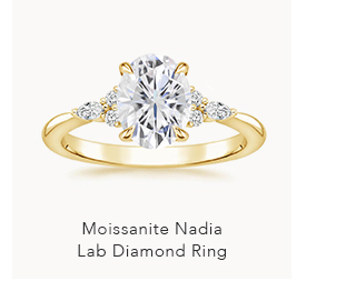 Moissanite Nadia Lab Diamond Ring