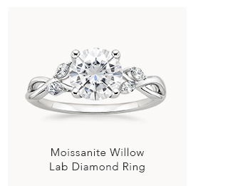 Moissanite Willow Lab Diamond Ring