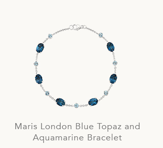 Maris London Blue Topaz and Aquamarine Bracelet