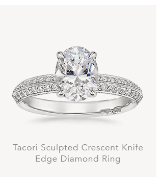 Tacori Sculpted Crescent Knife Edge Diamond Ring