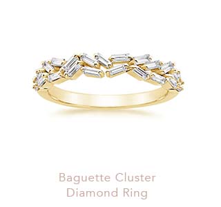 Baguette Cluster Diamond Ring