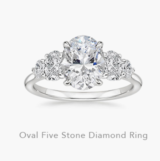 Oval Five Stone Diamond Ring