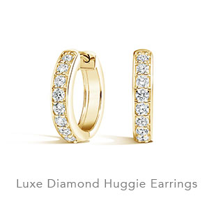 Luxe Diamond Huggie Earrings