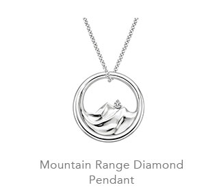 Mountain Range Diamond Pendant