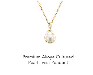 Premium Akoya Cultured Pearl Twist Pendant
