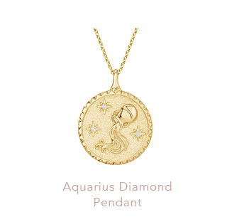 Aquarius Diamond Pendant