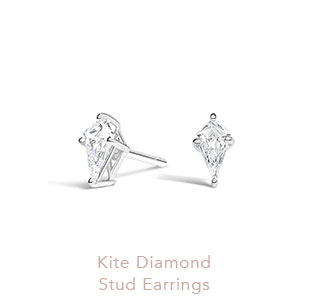 Kite Diamond Stud Earrings