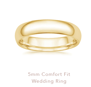 5mm Comfort Fit Wedding Ring