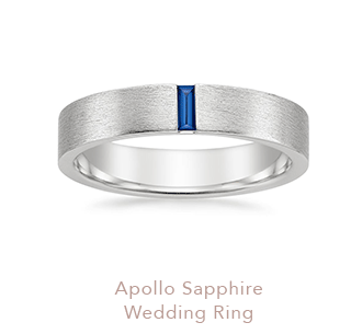 Apollo Sapphire Wedding Ring
