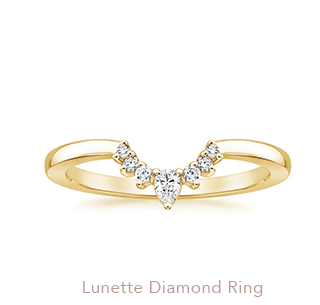 Lunette Diamond Ring