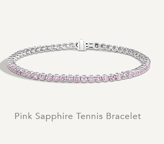 Pink Sapphire Tennis Bracelet