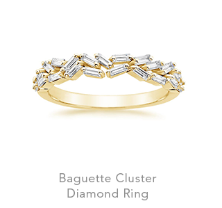 Baguette Cluster Diamond Ring