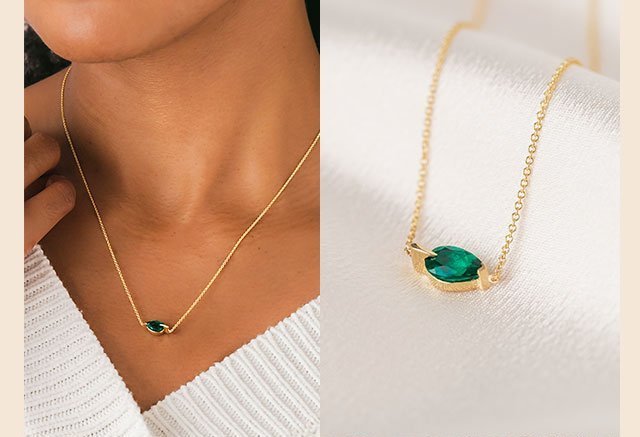 Aspen Lab Emerald Pendant