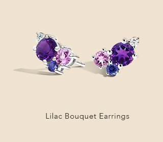 Lilac Bouquet Earrings