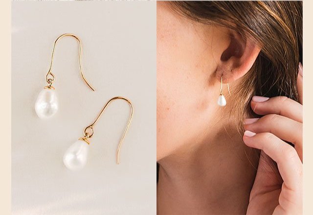 Baroque Freshwater Cultured Pearl Earrings
