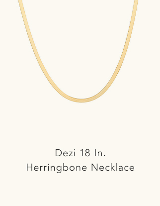 Dezi 18 In. Herringbone Necklace