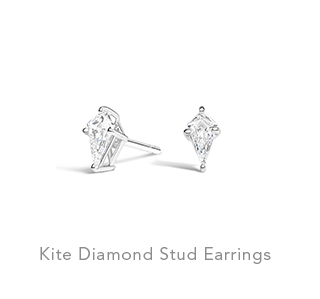 Kite Diamond Stud Earrings