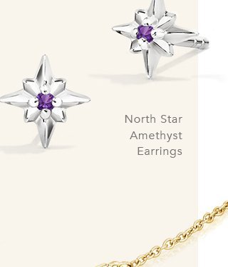North Star Amethyst Earrings