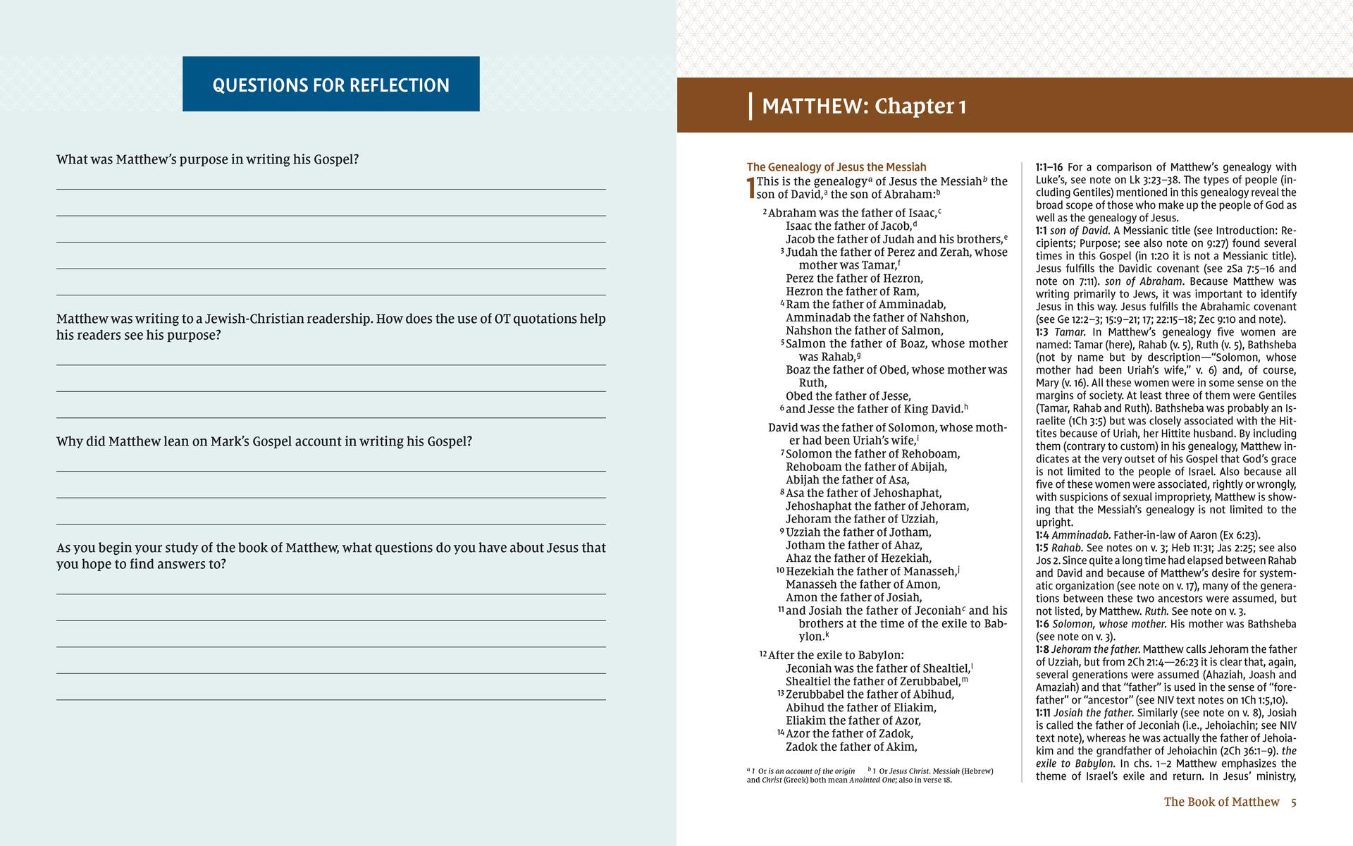 NIV Study Bible Essential Guides Interior