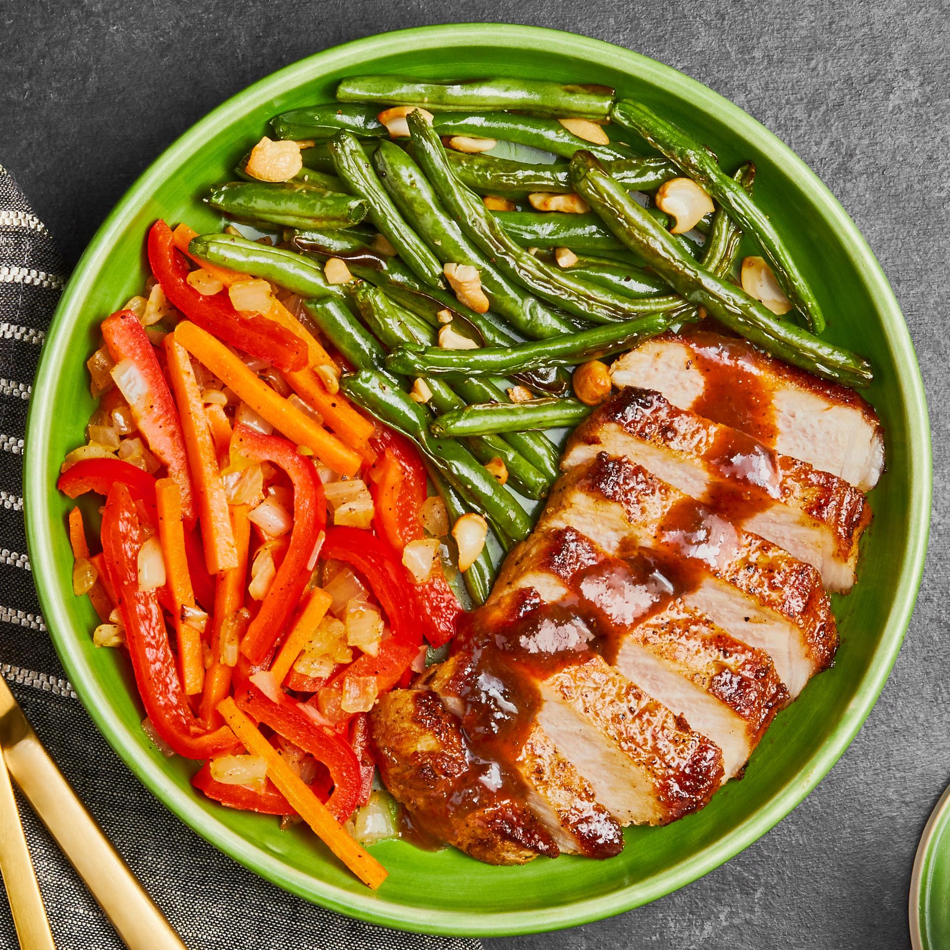 Orange and Pineapple Glazed Pork