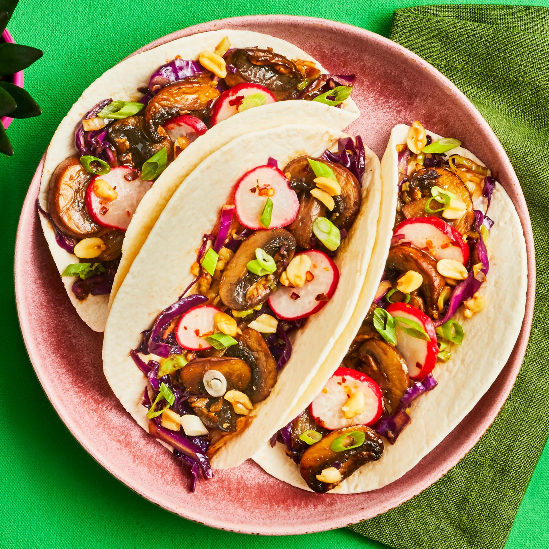 Teriyaki Mushroom Tacos