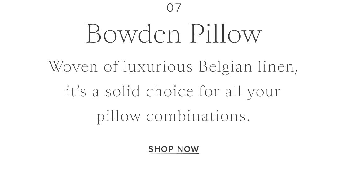 Bowden Pillow Bowden Pillow
