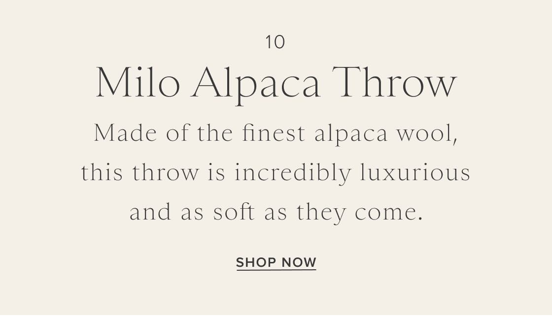 Milo Alpaca Throw Milo Alpaca Throw