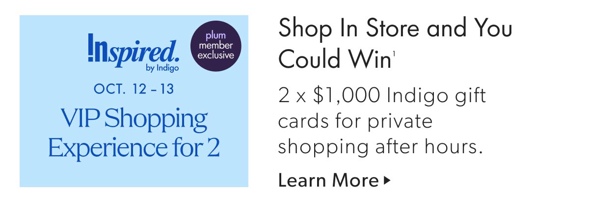 Shop In Store and You Could Win a VIP Shopping Experience for 2