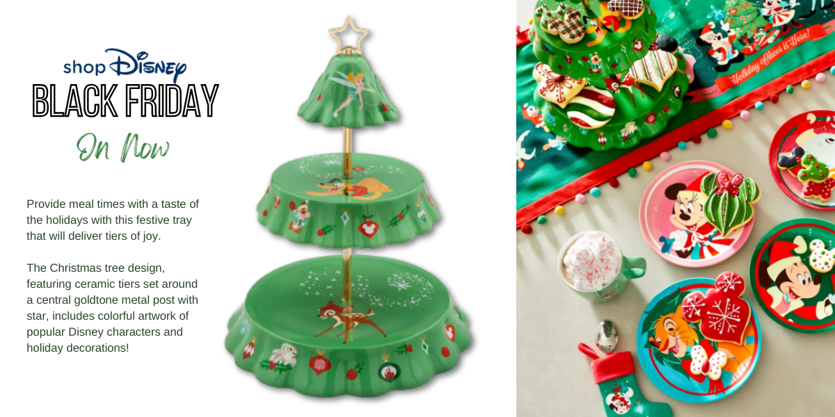 Mickey Mouse and Friends Holiday Tiered Tray