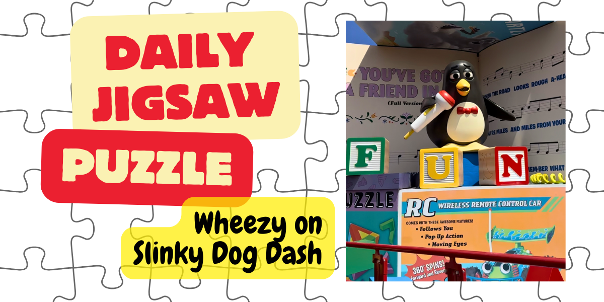 Daily Jigsaw Puzzle: Wheezy on Slinky Dog Dash