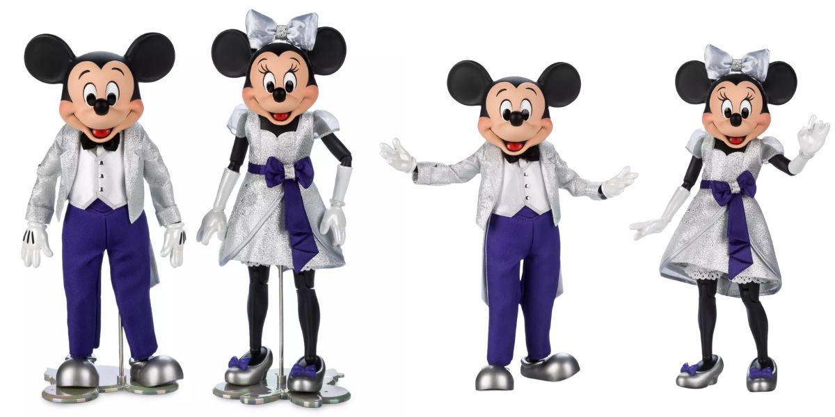 Mickey Mouse and Minnie Mouse Limited Edition Doll Set – Disney100 – 12''