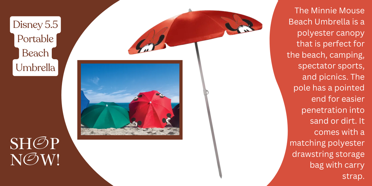 Disney 5.5 Portable Beach Umbrella