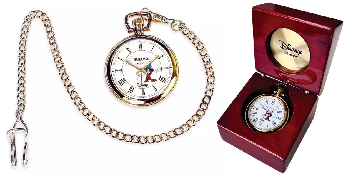 Sorcerer Mickey Mouse Pocket Watch by Bulova – Fantasia