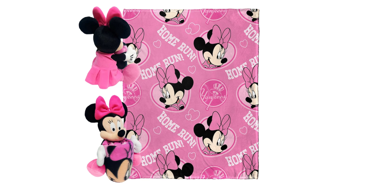 New York Yankees Northwest x Disney Minnie Hugger Pillow & Silk Touch Throw Set