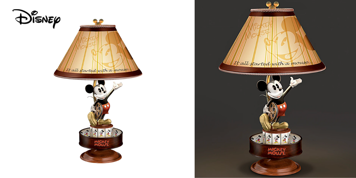 Disney ''Mickey Mouse Animation Magic'' Spinning Lamp