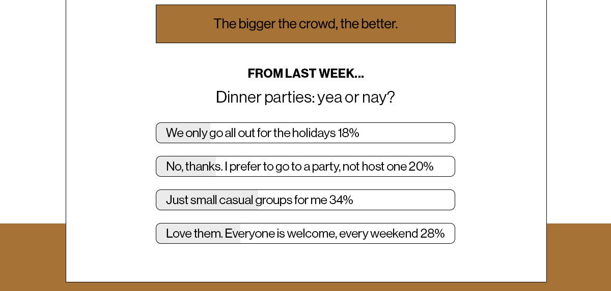 The bigger the crowd, the better.