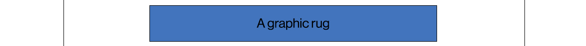 A graphic rug