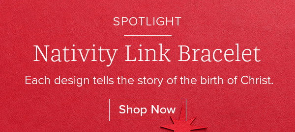 SPOTLIGHT Nativity Link Bracelet - Each design tells the story of the birth of Christ. Shop Now