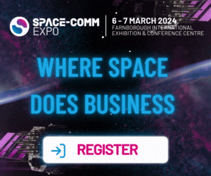 Space-Comm Expo. Image links to the registration page. 