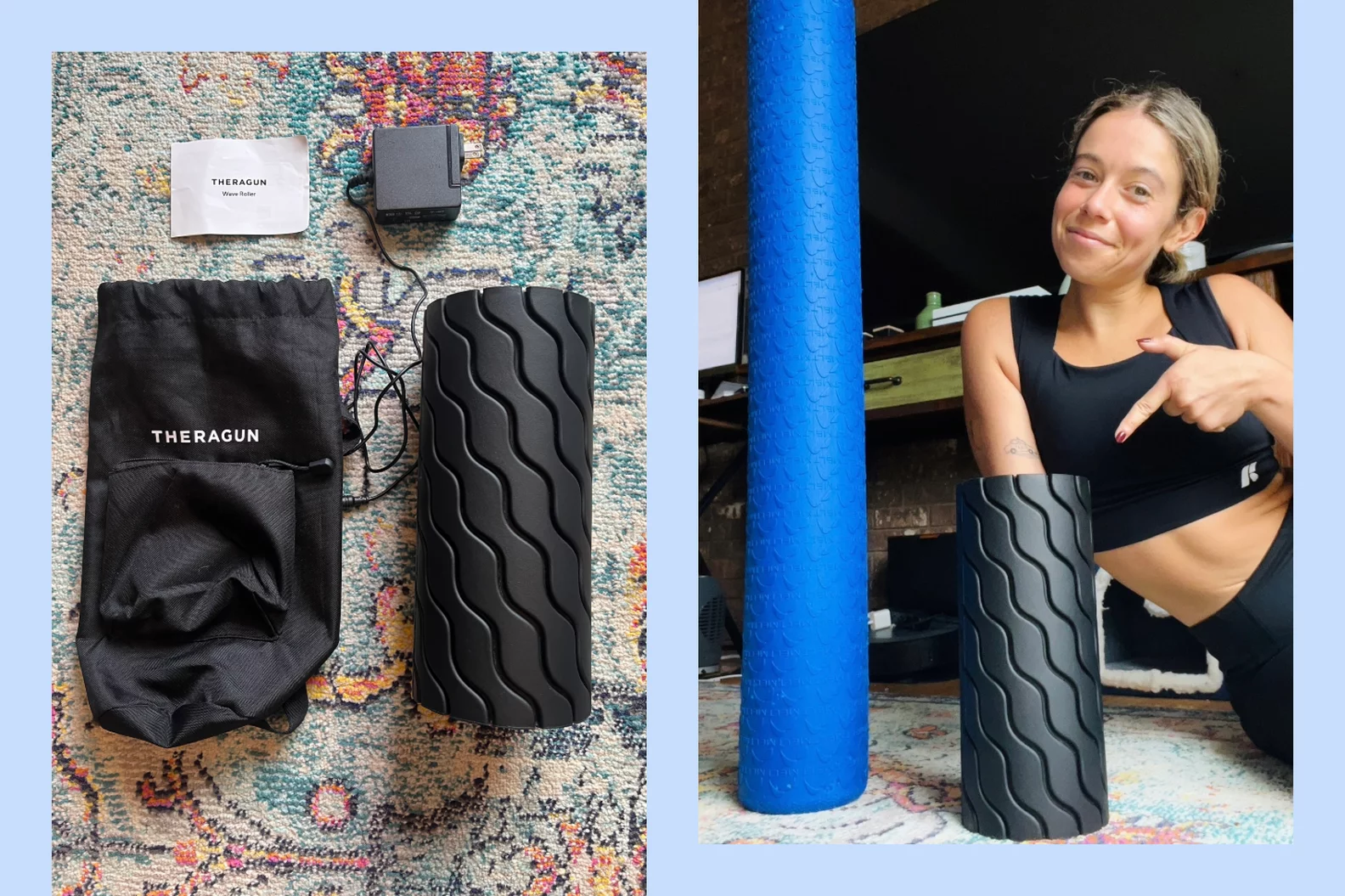 Therabody Vibrating Roller Flat Lay