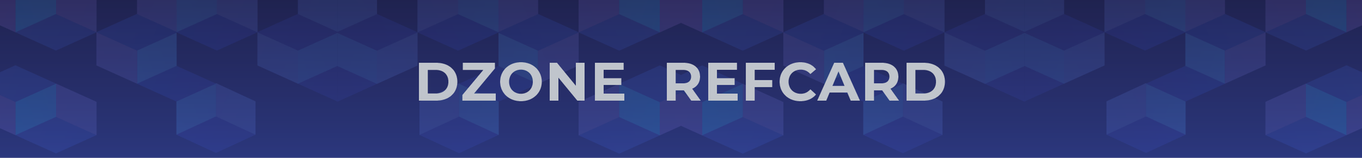 DZONE REFCARD