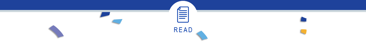 A page with the copy, “READ.”