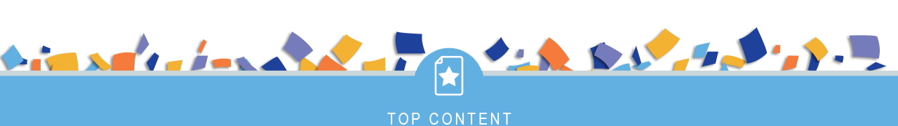 A star with the copy, “TOP CONTENT.”