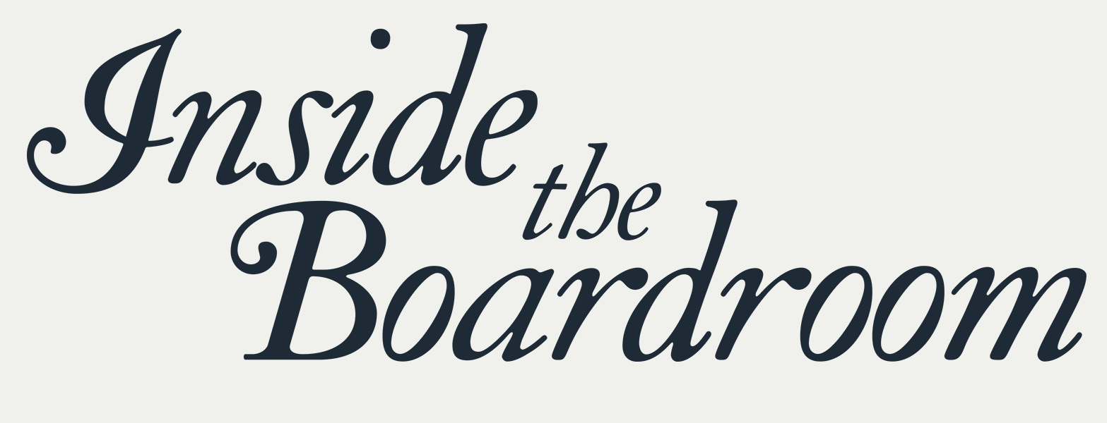 Inside the Boardroom newsletter logo
