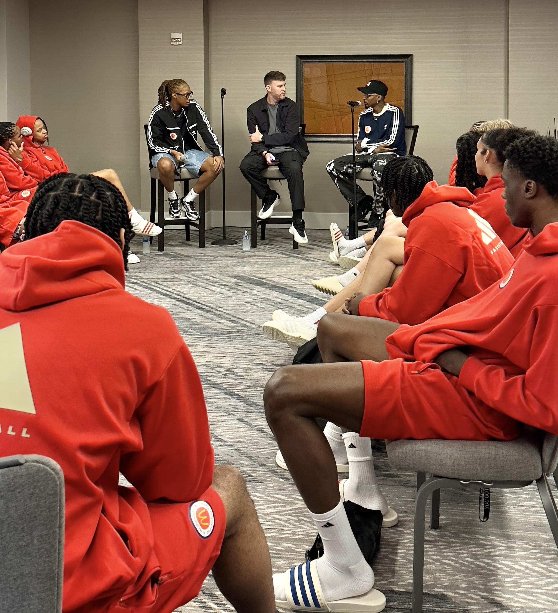 The “Building Your Brand” workshop for McDonald’s Game players.