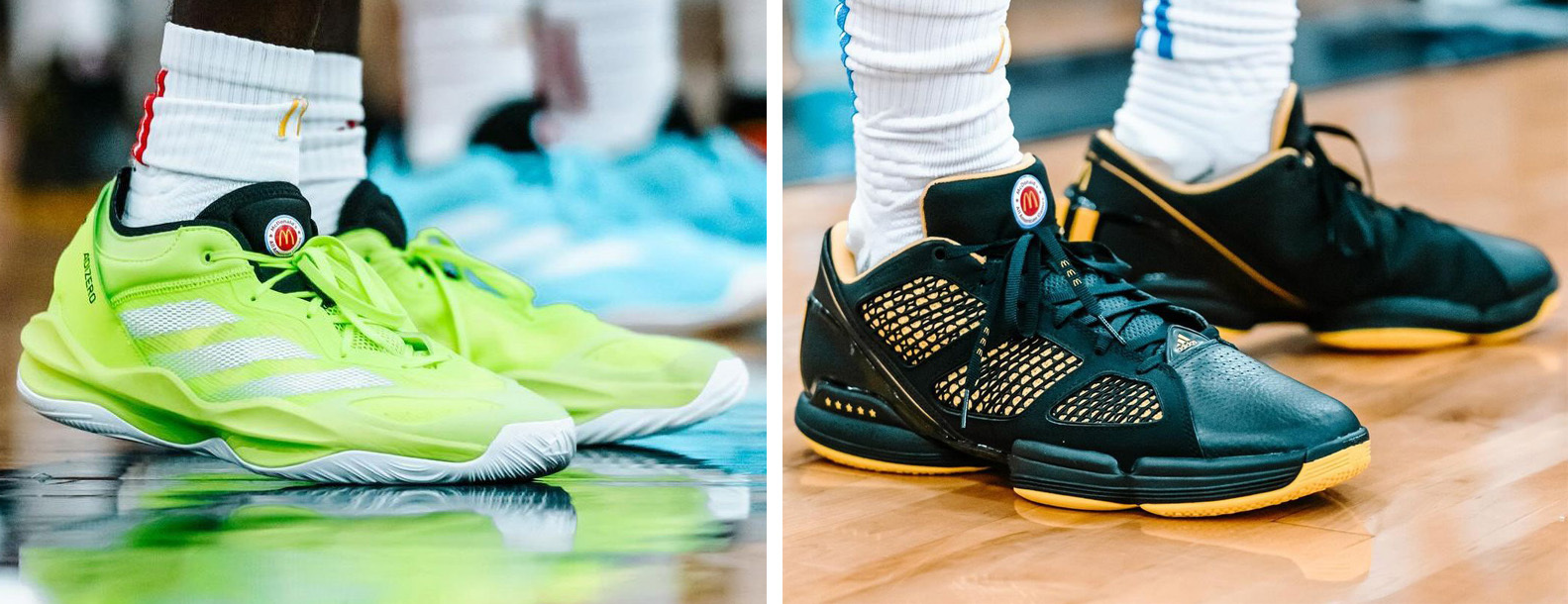 The McDonald’s Game exclusive adiZero Select and DRose 1.5 Low Retro.