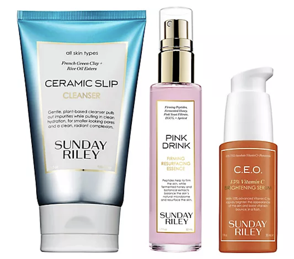 Sunday Riley Wake Up Beautiful 3-Piece Skincare Set