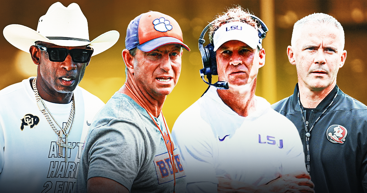 Deion Sanders, Dabo Swinney, Lane Kiffin, Mike Norvell